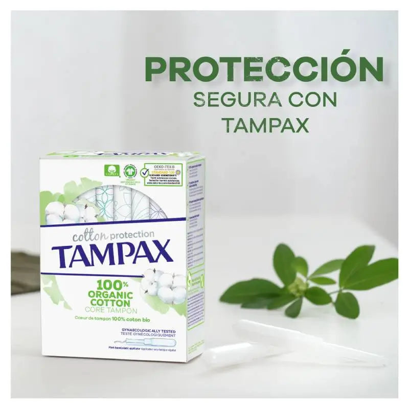 TAMPAX Cotton Protection Regular Tampones con Aplicador 16 unidades