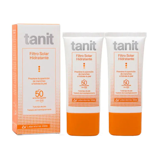 Tanit Duplo Protetor Solar Hidratante Spf50, 2 X 50 Ml