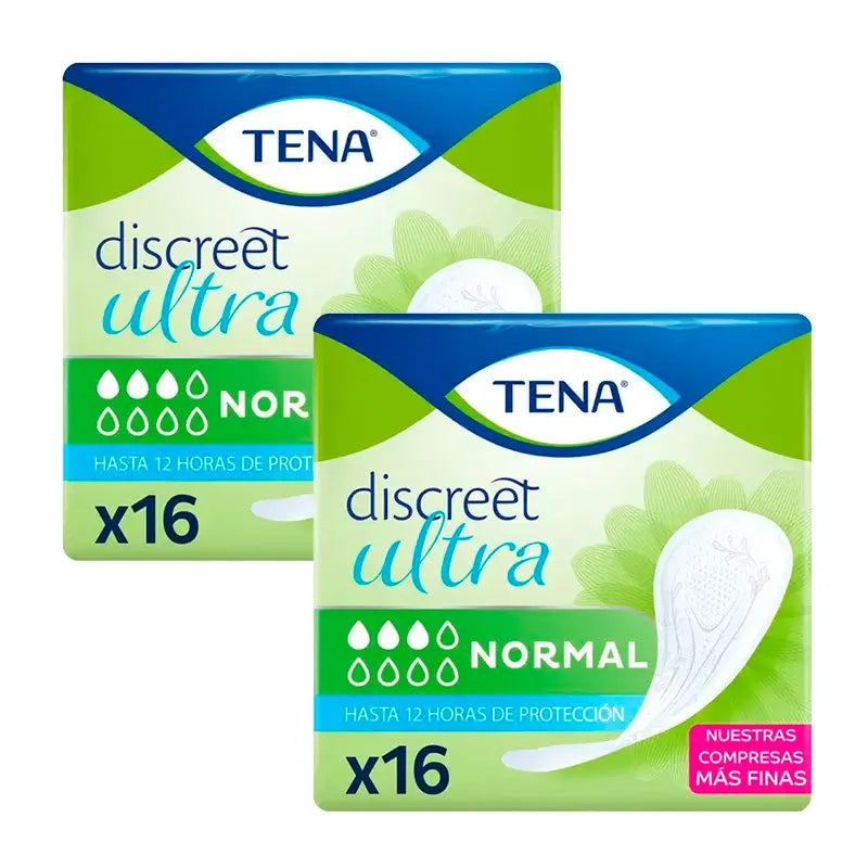 Tena Pack Discreet Normal Ultra, 2 x 16 unidades