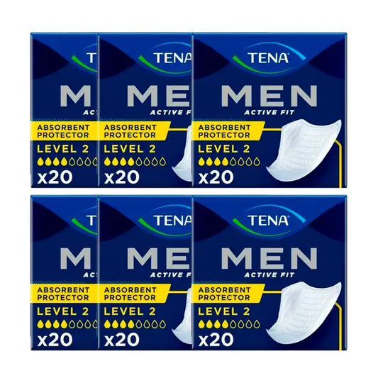 Tena Pack Men Nível 2, 6 X 20 unidades