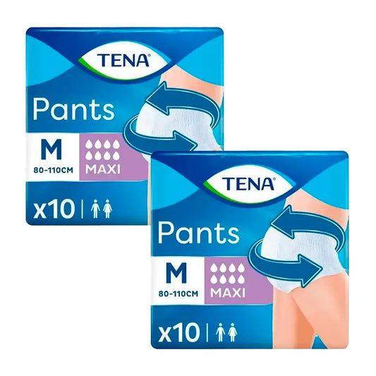 Tena Pack Calças Maxi Tamanho M, 2 X 10 unidades.