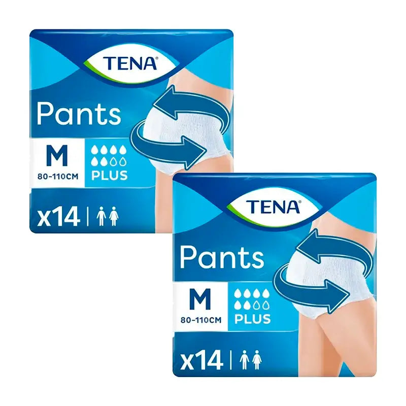 Tena Pack Pants Plus Md / Gr, 2 X 14 unidades.