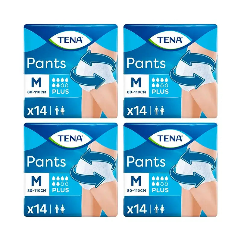 Tena Pack Pants Plus Md / Gr, 4 X 14 unidades