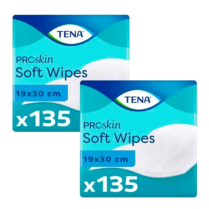 Tena Pack Proskin Toalhete Seca, 2 X 135 Unidades