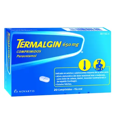 Termalgin 650 mg 20 comprimidos