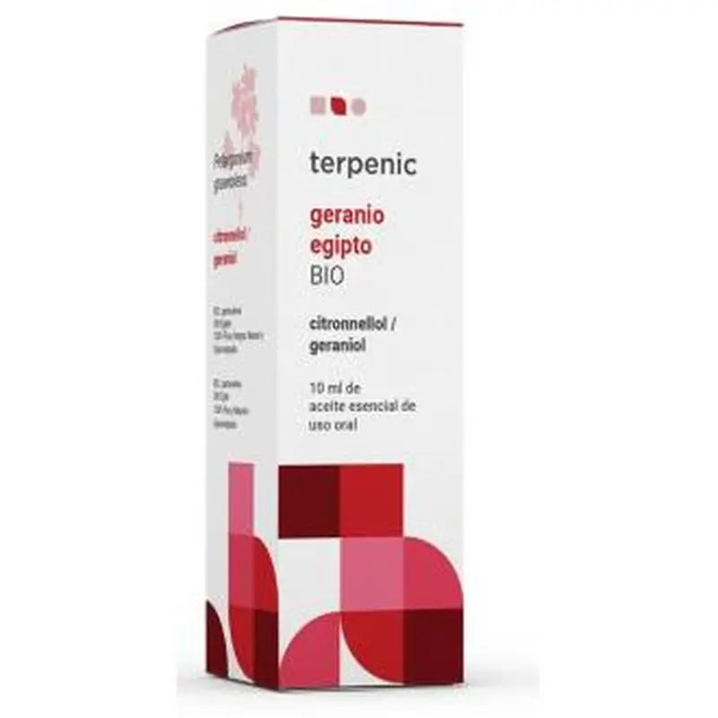 Terpenic Geranio Aceite Esencial Alimentario Bio 10Ml.