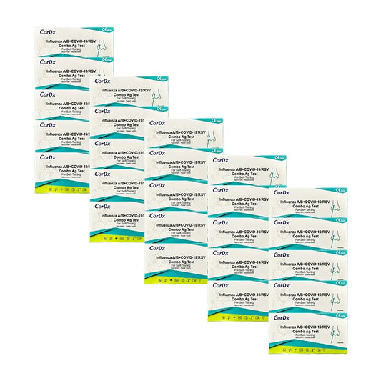 Teste Rápido Combinado de Antigénio COVID-19, Influenza A e B e RSV - 25 unidades