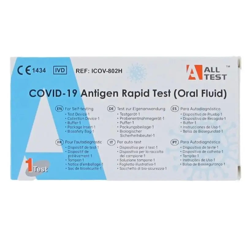 Covid-19 Teste Rápido de Antigénio da Saliva - 10 unidades - Todos os testes