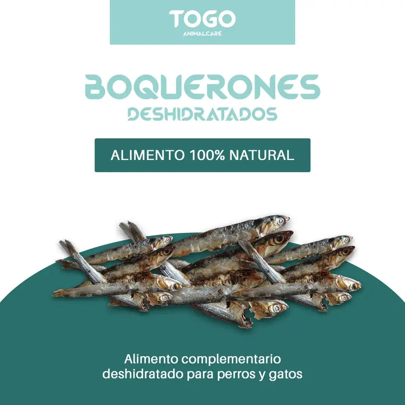 Togo Snack Anchovas secas naturais, embalagem de 2 unidades