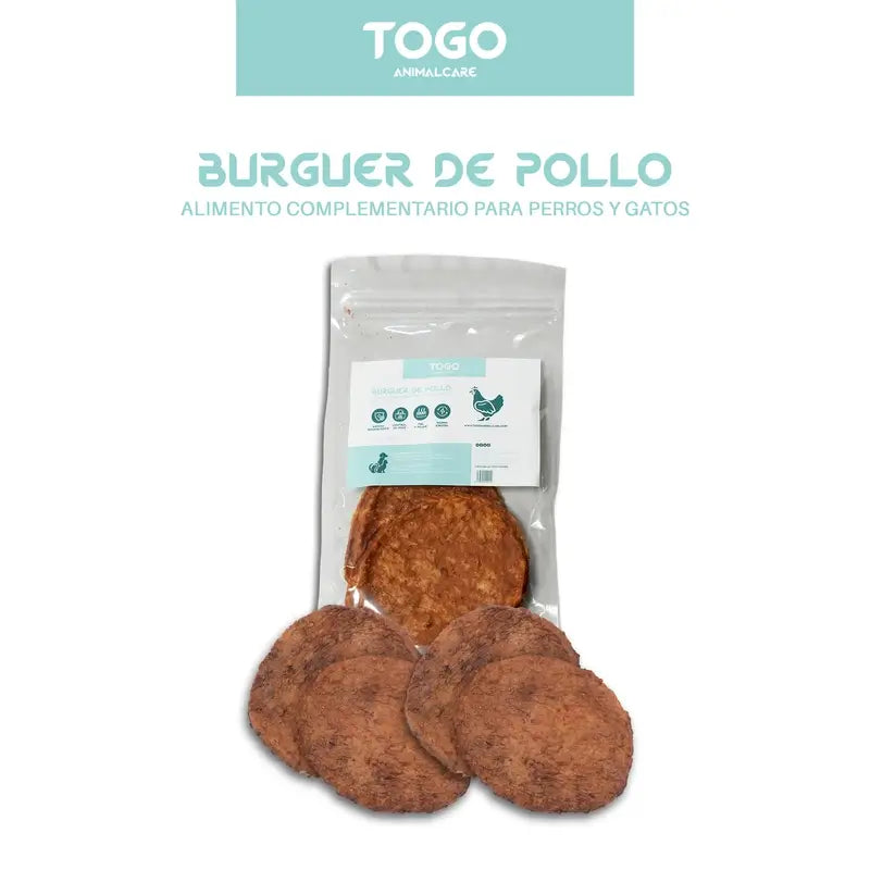 Togo Snack Natural Burger Chicken, 1 unidade.