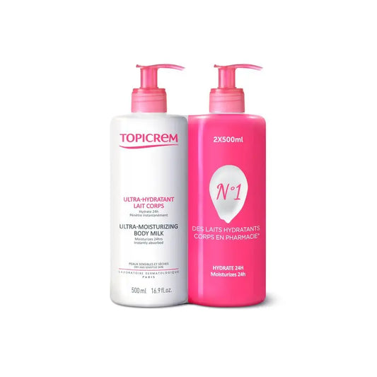 Topicrem Duo Pack Leite Ultra Hidratante Corporal 2x500 ml