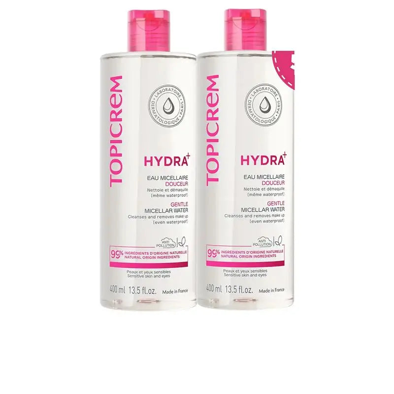 Topicrem Hydra+ Água Micelar Suave, 2x400 ml