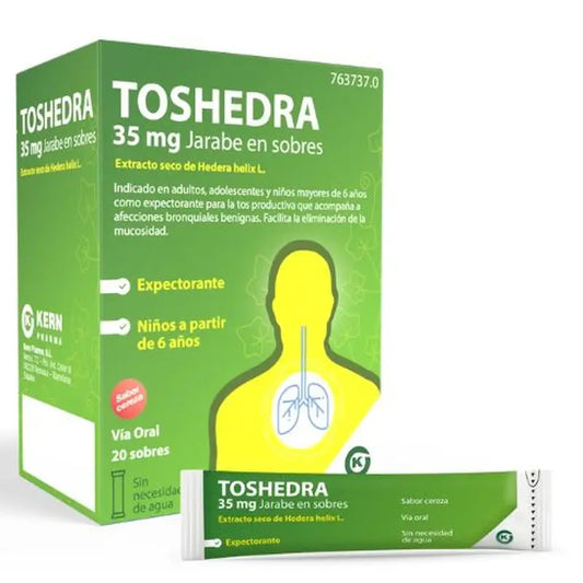 Toshedra 35 Mg Xarope, 20 saquetas de 5 ml