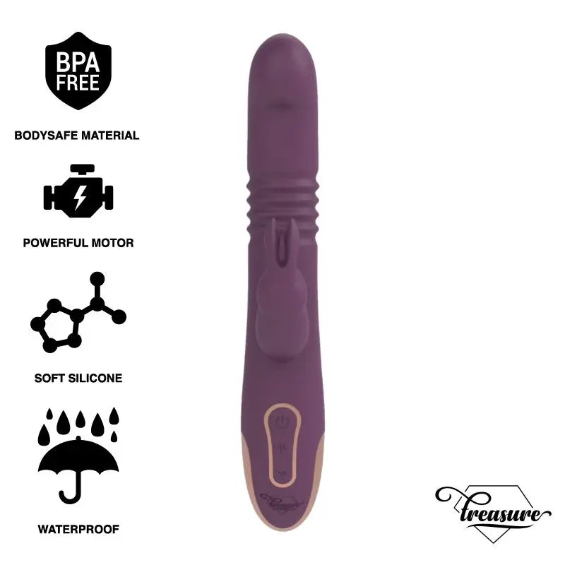 Treasure Bastian Rabbit Up & Down, Rotator & Vibrator Compatible Con Watchme Wireless Technology