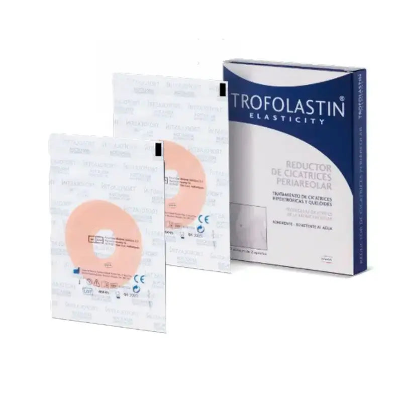 Trofolastin Redutor de Cicatrizes Periareolares 6,5 x 6,5 cm, Embalagem 2 x 6 Unidades