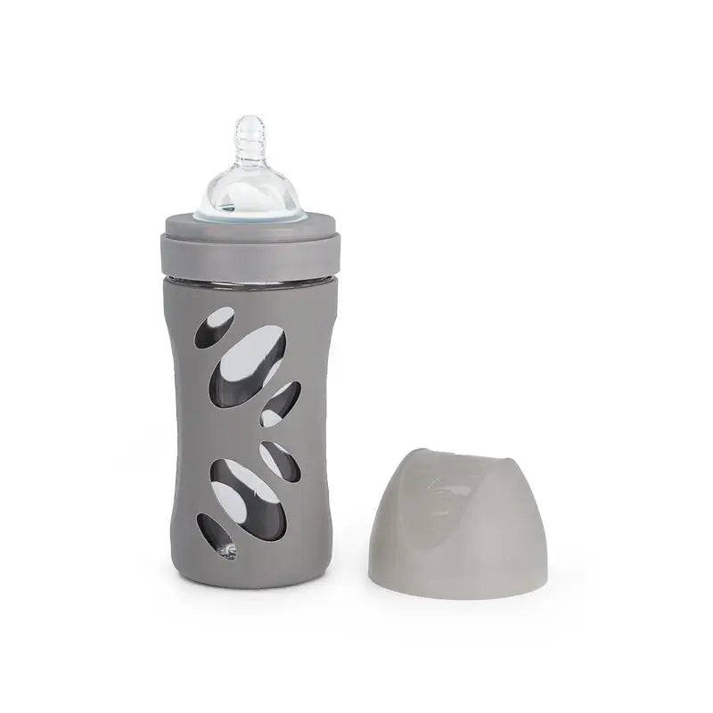 Twistshake Vidrio Anticólicos Gris , 260 ml