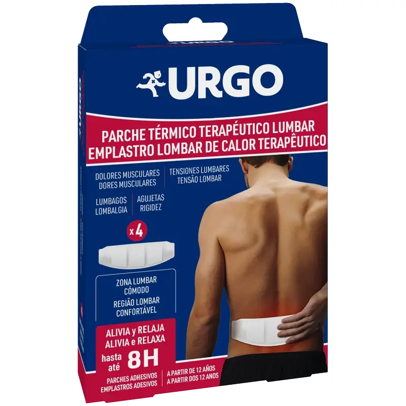 Urgo Lumbar Therapeutic Heat Patch , 4 unidades