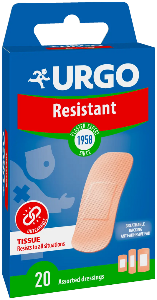 Urgo Resistant First Aid - 20 pensos, 20 unidades