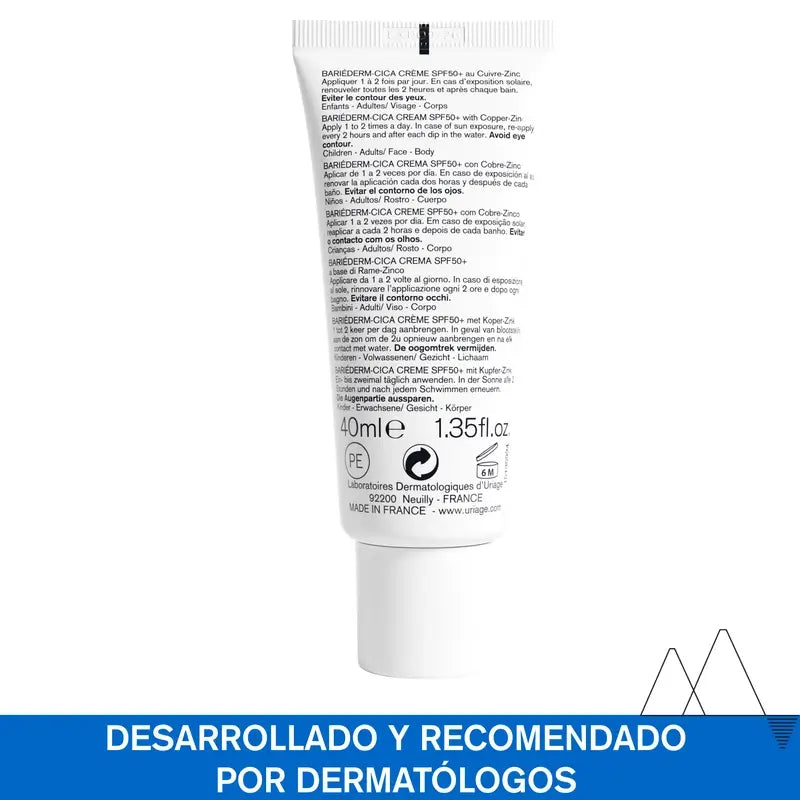 Uriege Bariederm Cica Creme 40 ml