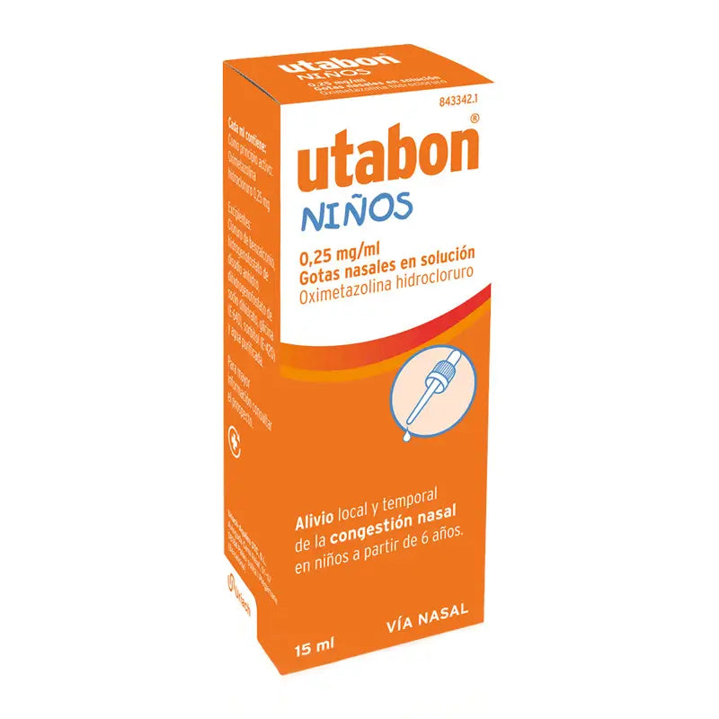 Utabon Niños 0,25 mg/ ml Gotas Nasales 15 ml