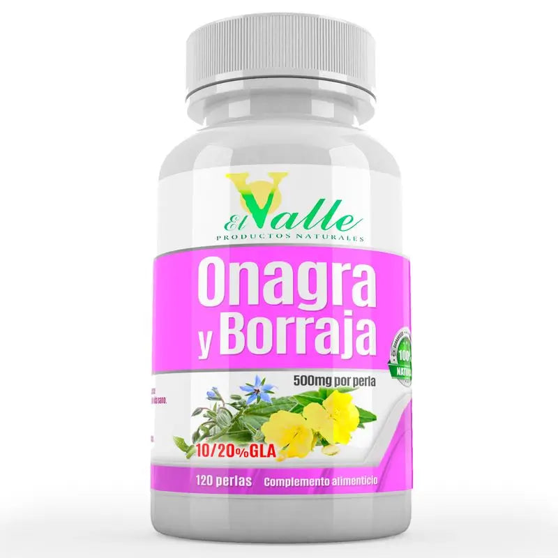 Valle Onagra Borraja Vit E , 120 perlas