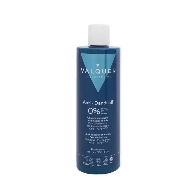 Champô Anti-Caspa Valquer Hair Care, Limpeza Rápida, 400 ml