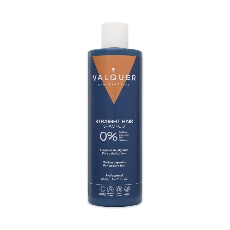 Valquer Hair Care Champô para Cabelos Lisos, 400 ml