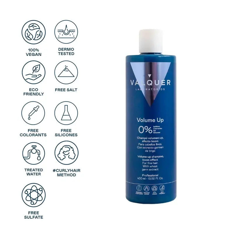 Champô Extra Volume Valquer Hair Care, 400 ml