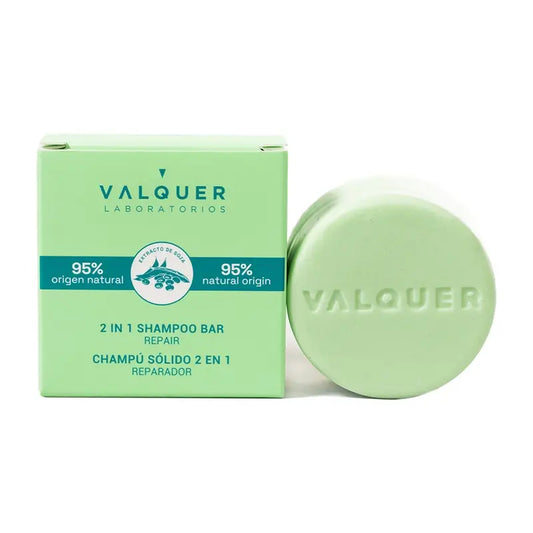 Valquer Hair Care Champô Sólido Reparador 2 em 1, 70 gr