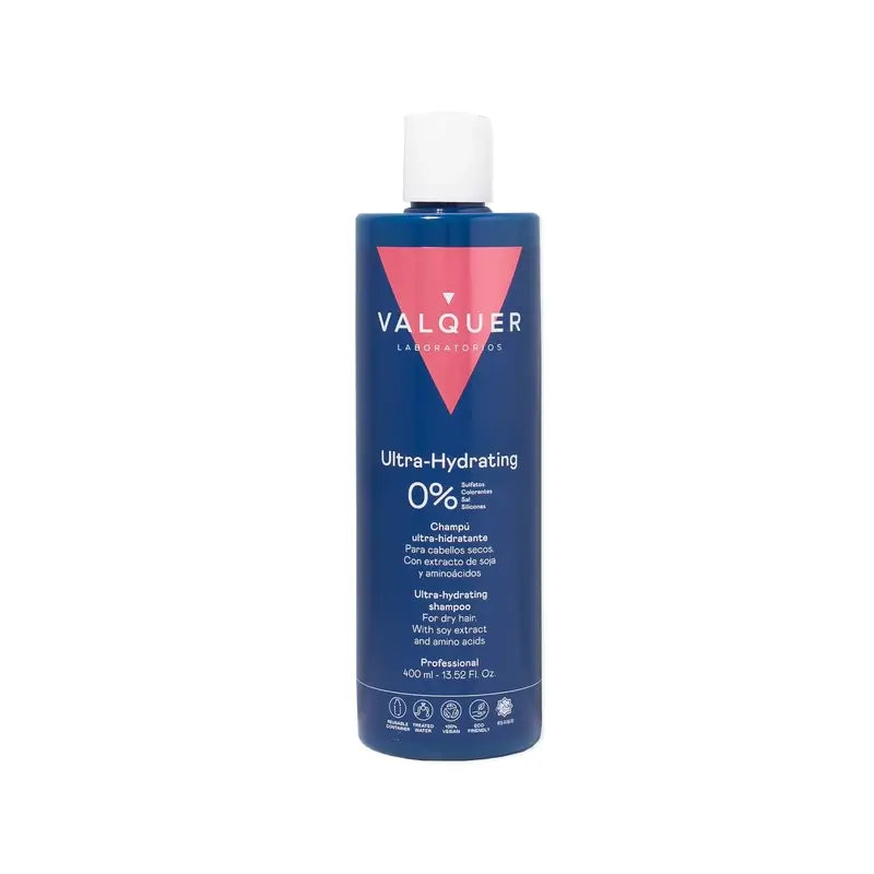 Valquer Hair Care Champô Ultra Hidratante, Cabelos Secos, 400 ml