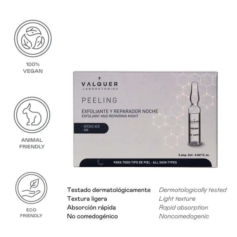 Valquer Skin Care Peeling Ampolas, 5 x 2 ml