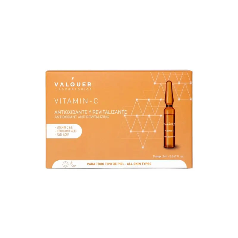 Valquer Skin Care Ampolas de Vitamina C, 5 x 2 ml