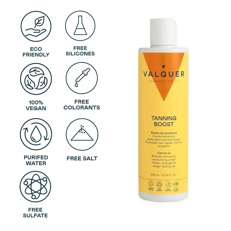 Valquer Sunscreen Emulsão Activadora do Bronzeado Hidratante, 300 ml