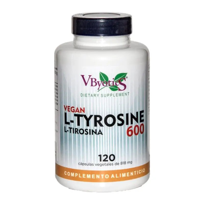 Vbyotics L Tyrosine 600 120Vcaps. Vegan