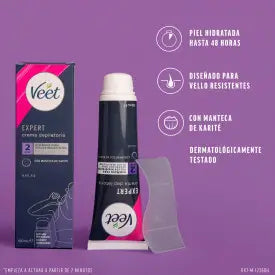 Veet Creme Depilatório para Mulheres, com Manteiga de Karité, 100ml