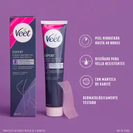 Veet Expert Creme Depilatório para Mulheres, Corpo e Pernas, 200 ml