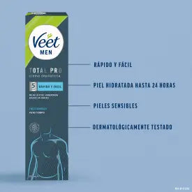 Veet Men Creme Depilatório Pele Sensível, 200 ml