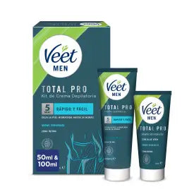 Veet Men Kit Creme Depilatório Masculino, 100 ml + Bálsamo Pós-depilação, 50 ml