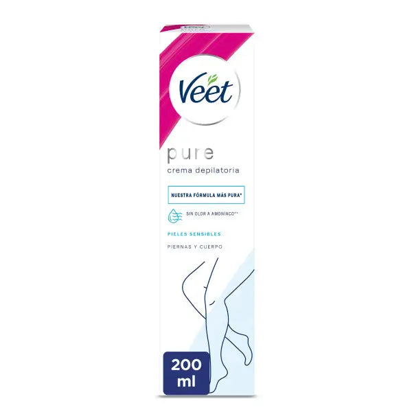 Veet Minima Depilatory Cream Pele Sensível, 200 ml