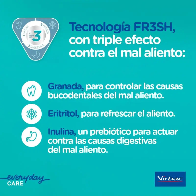 Virbac Veggiedent Fr3sh L, Snacks Dentários para Cães de Raças Grandes