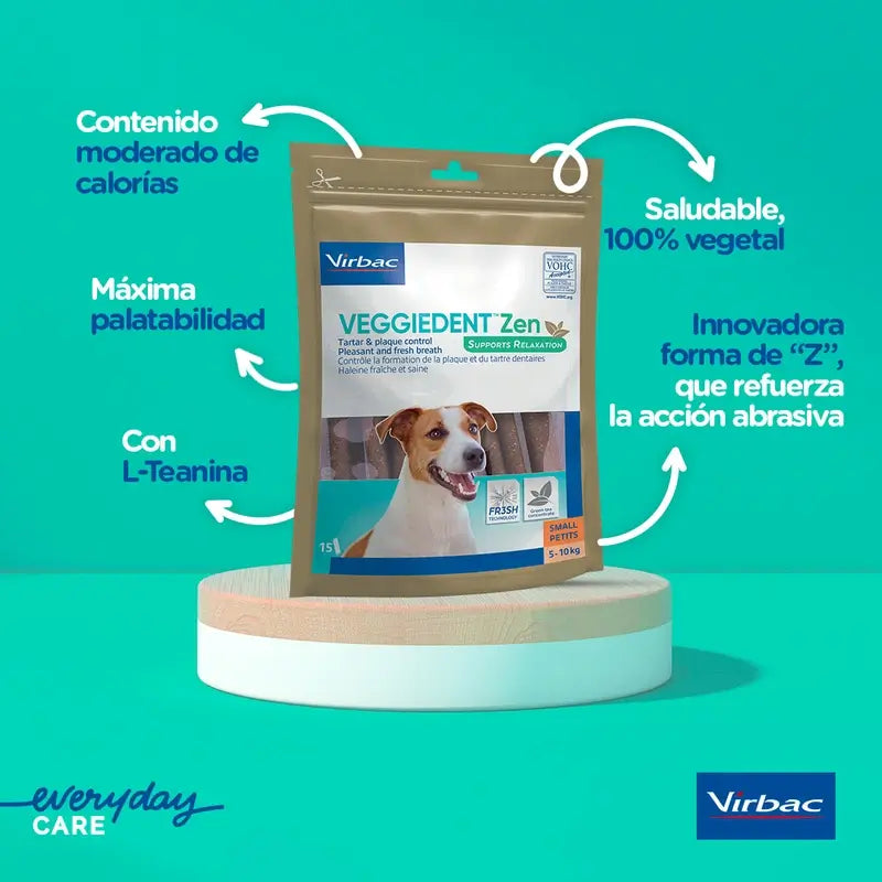 Virbac Veggiedent Zen L, Snack Dentário para Cães de Raça Grande