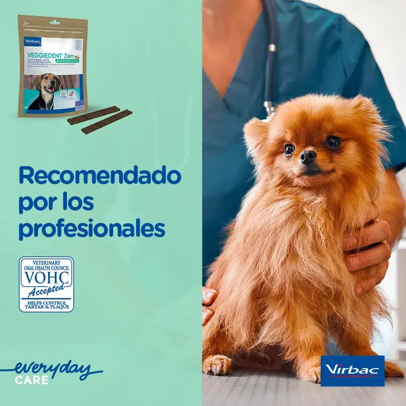 Virbac Veggiedent Zen Xs, snack dentário para cães de raças muito pequenas