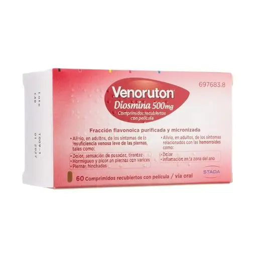 Venoruton 500 mg, 60 Comprimidos Recubiertos con Película