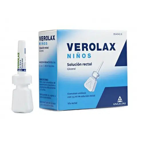 Verolax Niños Solución Rectal, 6 Enemas