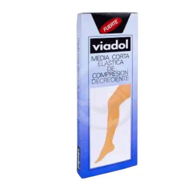 Viadol Media Corta Fuerte Beige Talla Extra