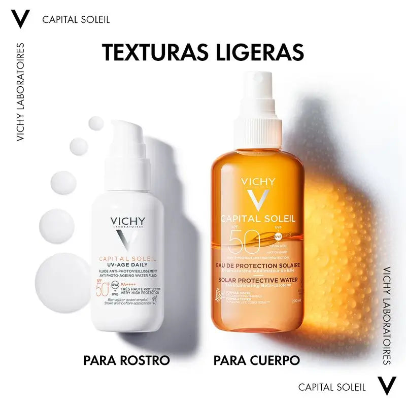 Protector Solar Protector Solar Protecção Solo Capital Vichy Protector Solar FPS 50 Radiance, 200 ml