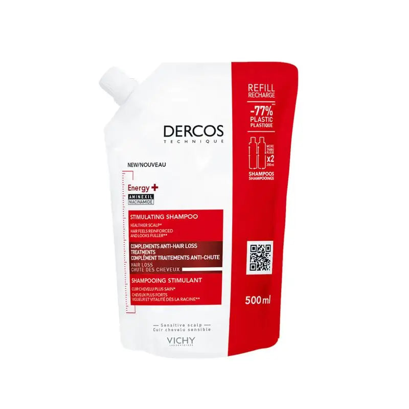 Champô Vichy Dercos Ecorefill Energy+ 500Ml