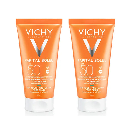 Vichy Duplo Capital Soleil Creme de Rosto Spf50+, 2X50 Ml