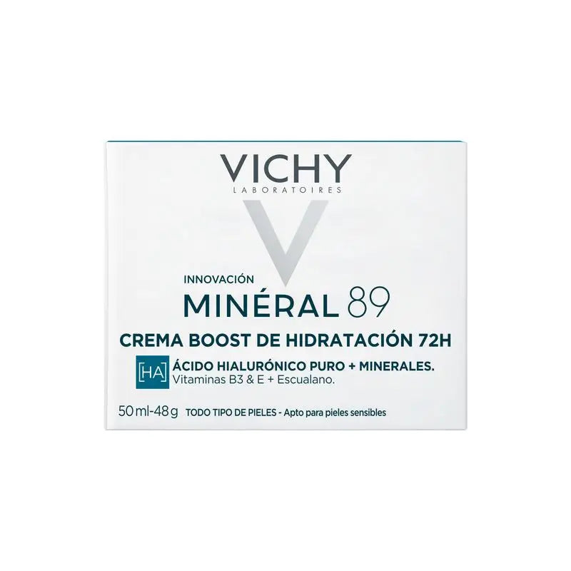 Vichy Minéral 89 Crema Hidratante 72H Ligera , 50 ml