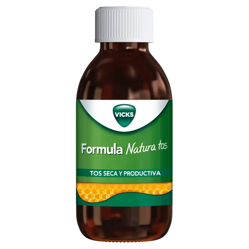 Vicks Formula Natura Cough: Xarope 2 em 1 para o alívio da tosse, sabor a mel, 140 ml